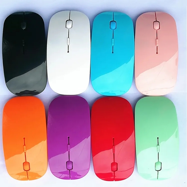 Computer Accessories Hardware Software Computer Gaming Mouse Wireless 2.4ghz Optical Rechargeable Mouse With USB Charging Cable