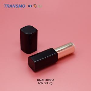 Tubos de Lápiz Labial Cuadrados Negros, Botellas de Lápiz Labial con Etiqueta Personalizada, Tubos de Bálsamo Labial de Lujo, Tubos de Plástico para Lápiz Labial - Product Image 4