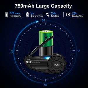 Intercomunicador para Motocicleta <span class=keywords><strong>Ejeas</strong></span> <span class=keywords><strong>Q2</strong></span> Full Duplex 800m Universal Bluetooth, Auriculares Intercomunicador para Moto - Product Image 3