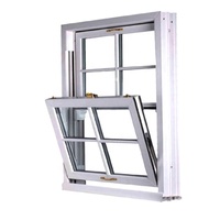 Fenêtres coulissantes horizontales en PVC blanc avec verre massif, moustiquaire magnétique en acier inoxydable, isolation thermique, étanches