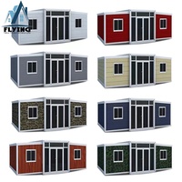 Casa Contenedor Plegable de Acero Prefabricada, Modular, de Lujo, Expandible de 20 pies a 40 pies, para Vivienda al Aire Libre e Instalación Rápida