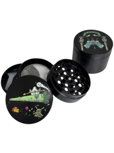 Round Zinc Alloy Manual Modern <b>Herb</b> <b>Grinder</b> 50mm with Full Printed Art Design for Accessory - Product Image 1