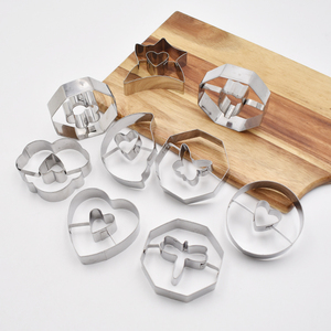 Moule à biscuits rond de qualité alimentaire, durable, pour fruits/biscuits/toasts/fondants, emporte-pièces DIY, papillon, <span class=keywords><strong>cœur</strong></span>, fleur, moules à biscuits - Product Image 6