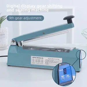 Máquina de sellado de versión Digital directa de fábrica para sellador manual de bolsas de plástico de inducción Manual de paletas