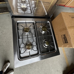 Cuisinière à gaz autonome 4 brûleurs <span class=keywords><strong>avec</strong></span> <span class=keywords><strong>four</strong></span> et gril, allumage automatique, en acier inoxydable, pour usage domestique, appareils de cuisine - Product Image 2