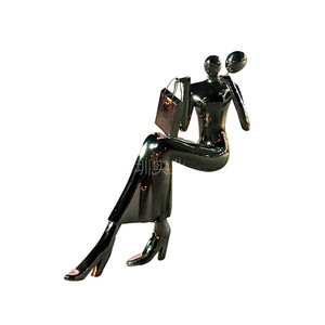 Esculturas de Acero Inoxidable para Exteriores, Figuras Artísticas Contemporáneas de Metal, Artesanía, Montaje en Suelo, Paquete de Varias Piezas, Jardín - Product Image 4
