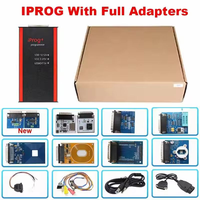 Iprog Pro Completo con 11 Adaptadores, Cartón V87, Regalo V89, EEPROM, IMMO, KM, Radio, SRS, Reset, Iprog Pro Reemplaza a Digiprog, Herramienta de Programación de ECU