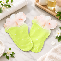 Sachets cosmétiques découpés sur mesure pour soins de la peau, ensemble d'emballages en forme de pochette pour masques faciaux et masques pour les pieds, fournisseur en gros