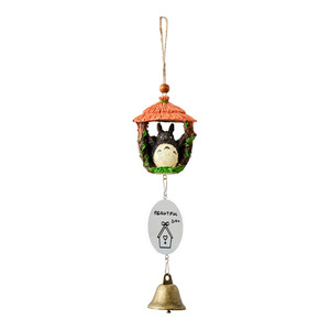 Ornement de carillon éolien Totoro, pendentif cloche en résine, décoration zen asiatique pour la maison, objet suspendu, décoration murale pour chambre à coucher - Product Image 4
