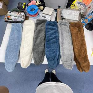 Custom Wholesale Women's Winter Thigh High Stockings Long Soft <b>Leg</b> Sleeping <b>Warmers</b> Fluffy Socks Over Knee Fuzzy Socks - Product Image 5