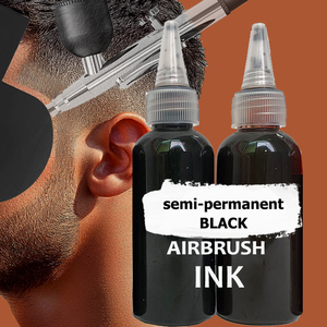 <span class=keywords><strong>Tinte</strong></span> semipermanente a base de aceite para barba y línea del cabello, resistente al agua, negro, con aerógrafo para barbería, en spray. - Product Image 2