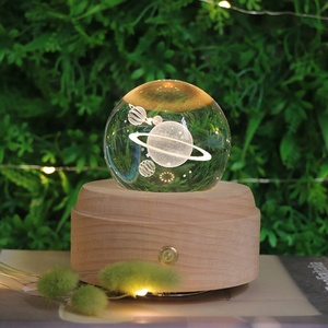 Sáng Tạo Quà Tặng Điện Tử Đèn Trang Trí 3D Pha Lê Bóng Ánh Sáng Ban Đêm Với Xoay Âm Nhạc Hộp Cho Bé Phòng Giường Phòng Ánh Sáng - Product Image 6