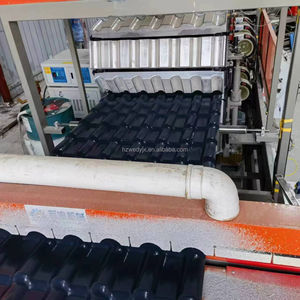 プラスチックPVCUPVC4層ASA艶をかけられた波の波形の色の屋根の屋根ふきタイル板シート製造機 - Product Image 1