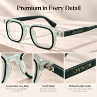 Montures de lunettes en acétate épais avec logo personnalisé, lunettes optiques carrées géométriques rétro de luxe, fabriquées à la main, prêtes à être expédiées