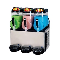 Thép Không Gỉ 3 Tank Margarita Đông Lạnh Slush Máy 12l
