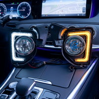 Feux de jour à LED Magicolor, feux de circulation diurne DRL, lampe de pare-chocs avant, lampe de conduite automatique, feu antibrouillard 12V ambre pour Hiace 2014-2018, neuf