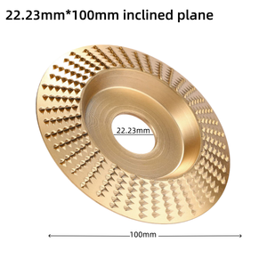 แผ่นขัดเครื่องเจียร สำหรับงานไม้ แผ่นขัดแบบมีหนาม แผ่นขัดแบบเรียบ ล้อขัดพลาสติก แผ่นขัดไม้ แผ่นขัดรากชา  เครื่องมือแกะสลัก - Product Image 3