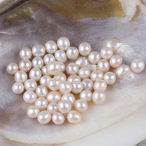 Perlas de Agua Dulce Perforadas al por Mayor de 8-9 mm, Partículas de Perlas de Imitación Blancas Hechas a Mano para Joyería DIY, Accesorios para Orejas, Zhuji - Product Image 3