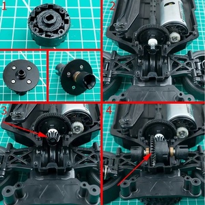 ชุดเฟืองท้ายเหล็ก 40CR สำหรับรถดริฟท์ <span class=keywords><strong>Tamiya</strong></span> <span class=keywords><strong>TT02</strong></span> 1/10 RC อะไหล่แต่ง อุปกรณ์เสริม - Product Image 4