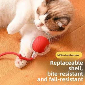 2025 Hot-Selling 360 ° Automatische Interactieve Siliconen Slimme Hond En Kat Speelgoed Met Touw Een Veelzijdig Huisdier Speelgoed - Product Image 4