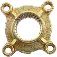 Moyeu de roue avant TV à 28 dents, bride cannelée, entrecentres de 67 mm, 4 trous, pour kart et quad de 50-110 cm³