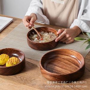 Wooden Round <b>Tray</b> Solid Color For Serving <b>Tea</b> Or Food Nordic Style - Product Image 4