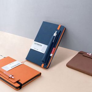 Custom A5 Leather Hardcover Pocket <b>Mini</b> Organizer/Planner <b>Notebook</b> Thermal Binding 100 Sheets BSCI Certified Personalized Gift - Product Image 3