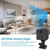 Caméra de surveillance domestique 4G LTE à faible consommation avec batterie 2200 mAh, mini caméra 5MP, carte SIM 4G, surveillance Wi-Fi et vision nocturne