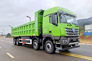 Truk Dumper Listrik Foton Auman <span class=keywords><strong>GTL</strong></span> 8X4 dengan Baterai CATL 400kWh, Daya Puncak 500kW, Jarak Tempuh Penuh Beban 300KM, Kemudi Kiri, Nol Emisi - Product Image 3