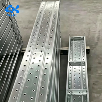 Planche d'échafaudage en acier, plancher de chantier robuste antidérapant pour travaux de construction