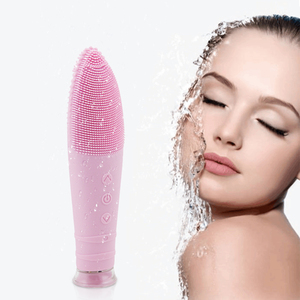 Silicone Facial Cleansing Brush USB Rechargeable Vibrating <b>Massage</b> Face Cleaner Portable Electric Skin Care <b>Tool</b> - Product Image 6
