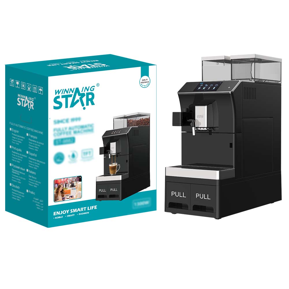WINNING STAR ST-9882 全自動エスプレッソコーヒーメーカー ブラック
