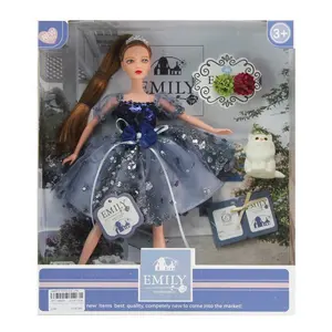 प्लास्टिक फैशन के साथ 11.5 इंच गुड़िया खिलौना राजकुमारी गुड़िया पोशाक बच्चों के लिए