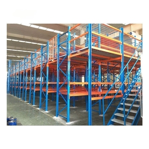 Platform Mezzanine Gudang Kustom, Rak Penyimpanan Industri Logam Tugas Berat, Rak Lantai Baja - Product Image 1