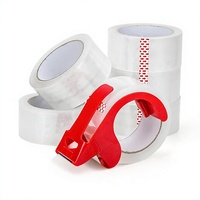 Ruban BOPP transparent pour emballage plat, livraison express, vente en gros, adhésif pour scellage de boîtes, ruban imprimé personnalisable, transfrontalier