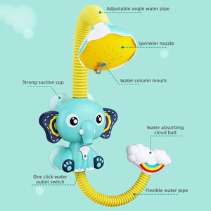 Samtoy OEM/ODM Jouets <span class=keywords><strong>de</strong></span> <span class=keywords><strong>bain</strong></span> pour enfants en forme d'<span class=keywords><strong>éléphant</strong></span> mignon, rotation à 360 degrés, jeux d'eau, pomme <span class=keywords><strong>de</strong></span> douche électrique pour bébé, jouets <span class=keywords><strong>de</strong></span> douche pour bébé - Product Image 4