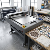 Flachbett-Schneideplotter mit Oszillierendem Messer Digitaler Schneidetisch für Vinyl-Aufkleber, Folie, PVC, Karton, Wellpappe, Faser