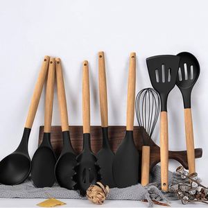 42pcs Purple Eco-Friendly Durable Silicone <b>Kitchen</b> Utensil Set Dishwasher Microwave Safe Cooking Baking <b>Gadgets</b> for Home - Product Image 4