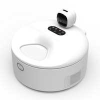 Distributeur de nourriture pour animaux de compagnie réfrigéré intelligent OEM, logo personnalisé, distributeur de nourriture humide pour chat à 5 compartiments avec caméra et contrôle par application