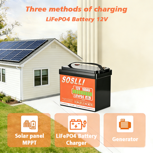 <span class=keywords><strong>Batterie</strong></span> au lithium compacte SOSLLI 12,8 V 100 Ah, design peu encombrant <span class=keywords><strong>pour</strong></span> les solutions de batteries auxiliaires <span class=keywords><strong>pour</strong></span> camping-cars, fourgonnettes et motorhomes - Product Image 2