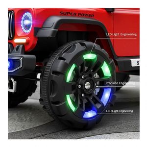 รถยนต์ไฟฟ้าสำหรับเด็ก รุ่น 390 มอเตอร์พร้อมไฟ LED ขอบเรืองแสง แบตเตอรี่ 12V7Ah เบาะนั่งกว้าง โหมดสวิงนุ่มนวล ผลิตจากพลาสติกทนทาน สำหรับเด็กอายุ 2 ถึง 4 ปี - Product Image 4