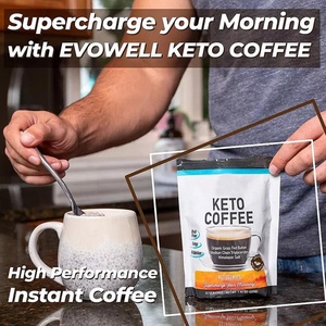Keto Coffee Gourmet Boisson au café instantanée complète <span class=keywords><strong>sans</strong></span> <span class=keywords><strong>sucre</strong></span> avec 6g de MCT pour les régimes faibles en glucides, cétogènes et paléo - Product Image 3