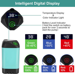 Rimbombante più recente doccia da campeggio portatile all'aperto doccia elettrica per la doccia all'aperto per il lavaggio di auto animali domestici che si bagnano leggermente - Product Image 4