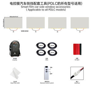 กระจกฝ้าอัจฉริยะควบคุมด้วยไฟฟ้าสำหรับกระจกรถยนต์ ฟิล์มเปลี่ยนสีตามแรงดันไฟฟ้า ปรับความเป็นส่วนตัวได้ 85%/90% - Product Image 4