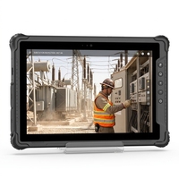 Tableta Robusta con IA de 10 Pulgadas M105Q, Android, NFC, Escáner de Huellas Dactilares y Códigos de Barras, ODM, HDMI, RJ45, USB Tipo-C, 5G para Fabricación Industrial