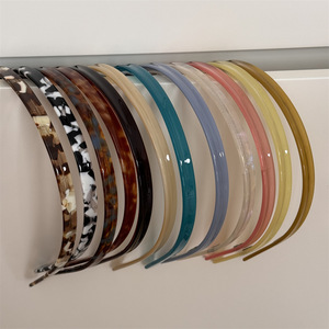 Fascia per <span class=keywords><strong>capelli</strong></span> in acetato stile retrò, dal design raffinato e di tendenza, senza pressione, per lavaggio <span class=keywords><strong>capelli</strong></span>, versatile e personalizzata - Product Image 2