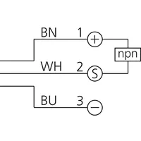 Capteurs de proximité inductifs INS-M12-N08NS-B3 disponibles avec câble PVC et connexion par fiche.