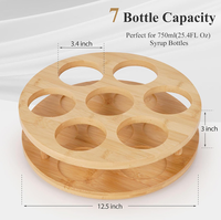 Étagère de rangement mobile et rotative pour comptoirs de cuisine, adaptée aux bouteilles d'épices de qualité alimentaire