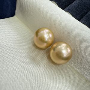 10-11 viên ngọc trai nước ngọt tròn, màu vàng đậm nhuộm đẹp, bán sỉ - Product Image 3