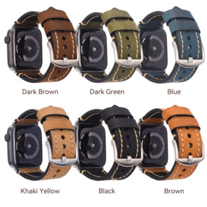 Bracelets de montre 38mm 40mm 41mm 42mm 44mm <span class=keywords><strong>45mm</strong></span> 49mm Bracelet de montre en cuir de luxe pour <span class=keywords><strong>Apple</strong></span> <span class=keywords><strong>Watch</strong></span> 8 <span class=keywords><strong>7</strong></span> 6 5 4 3 2 1 fait à la main pour hommes femmes - Product Image 3
